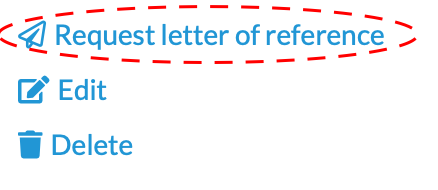 request letter of reference link